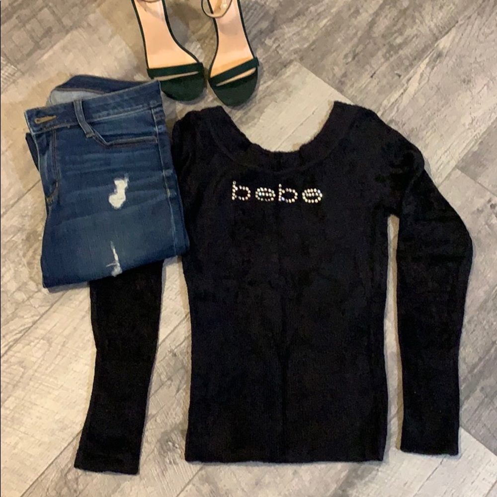 Black logo Bebe sweater